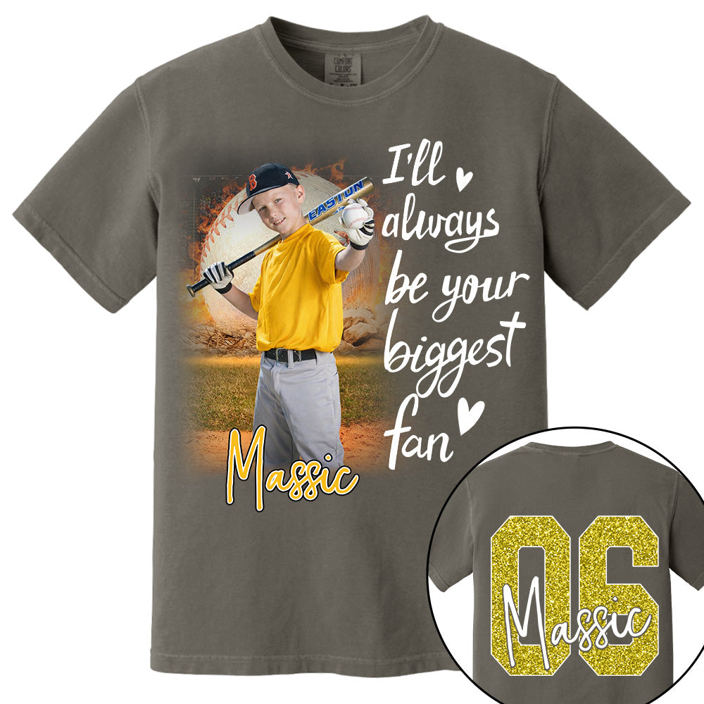 I'll Be Your Biggest Fan Personalize Baseball Shirt For Baseball Mom Grandma Sport Family T1807 Li29