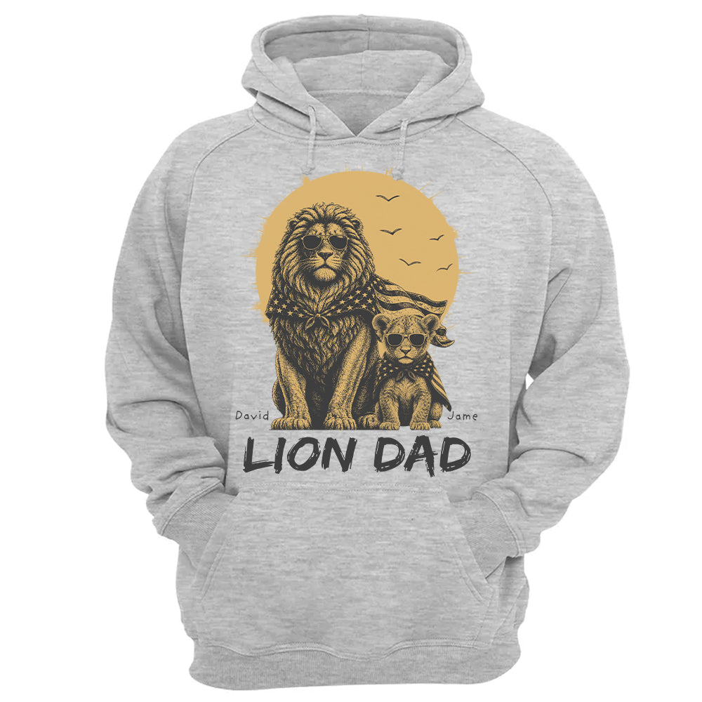 Custom Lion Dad The Man The Myth The Legend Shirt, Gift For Dad L0411 Hv01