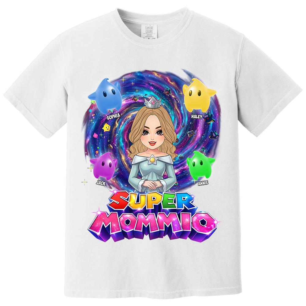 Super Mommio Galaxy Customized Shirt, Gift For Mommy Mama L0411 Hv01