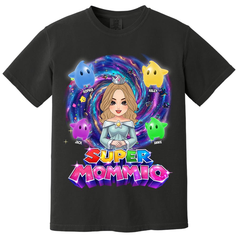 Super Mommio Galaxy Customized Shirt, Gift For Mommy Mama L0411 Hv01