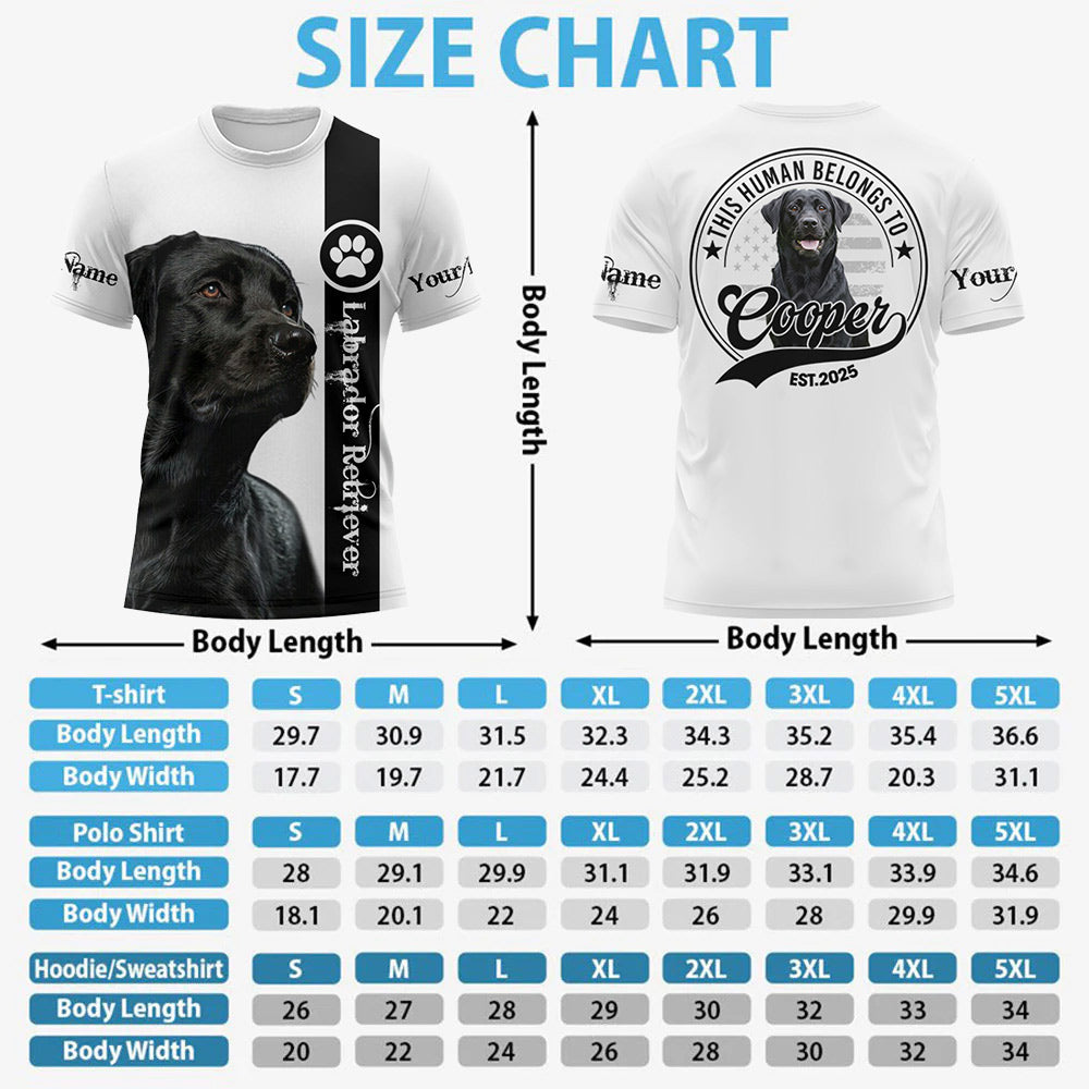 This Human Belongs To, Personalized Shirt, Gift For Dog Lover T1807 Do99