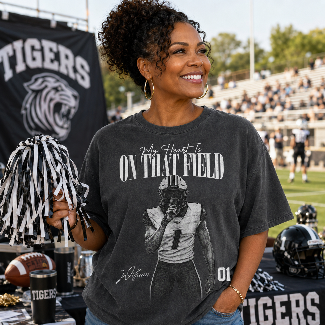 I'll Always Be Your Biggest Fan - Washed Tee Retro Bootleg Shirt For Football Players NA04