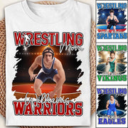 Custom Photo Wrestling Shirt For Wrestling Family Nh00