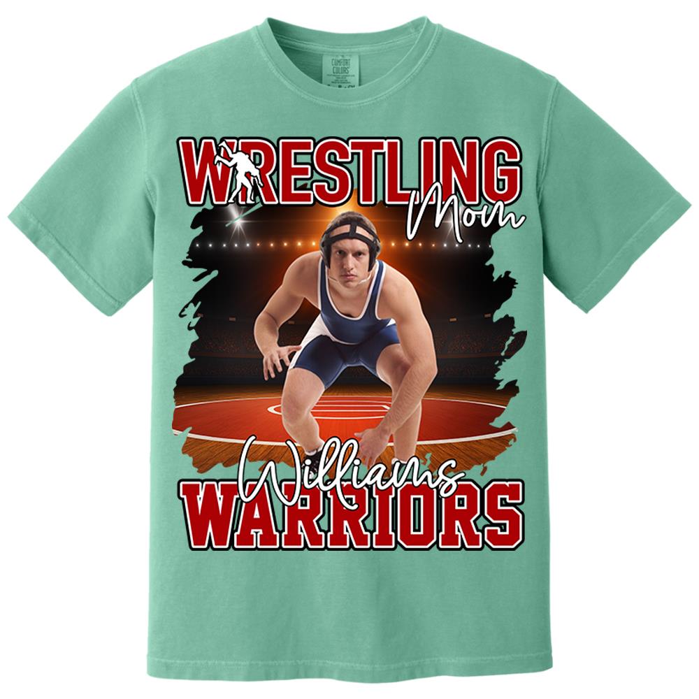Custom Photo Wrestling Shirt For Wrestling Family Nh00