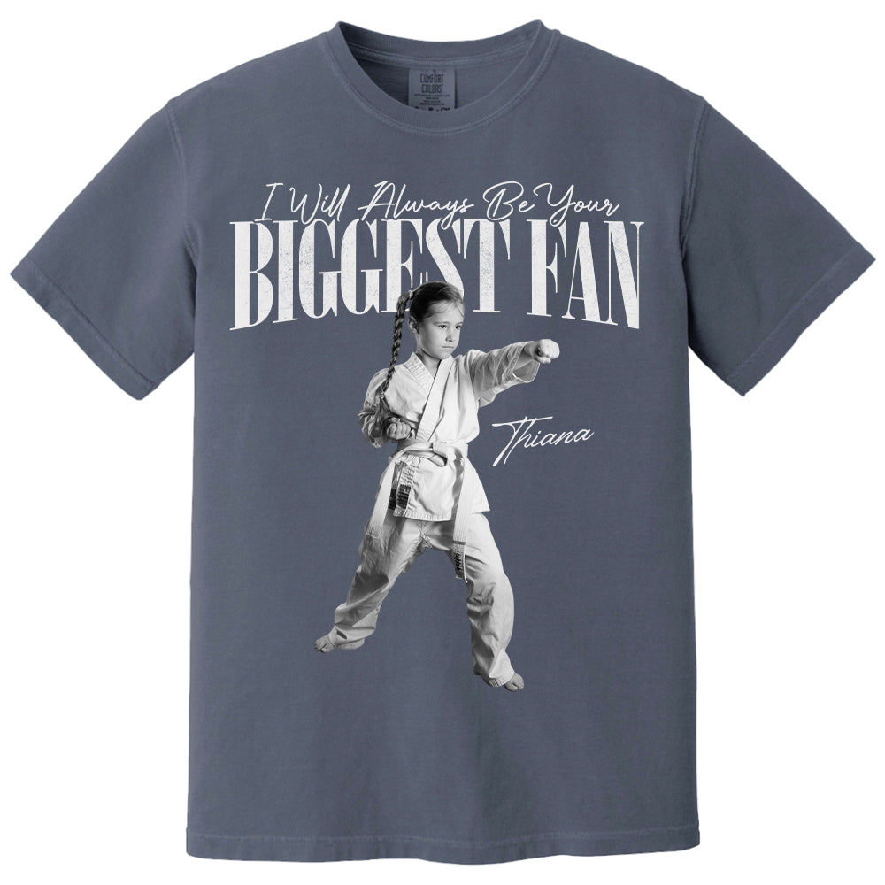 I'll Always Be Your Biggest Fan - Washed Tee Retro Bootleg Shirt For Karate Lovers T1807