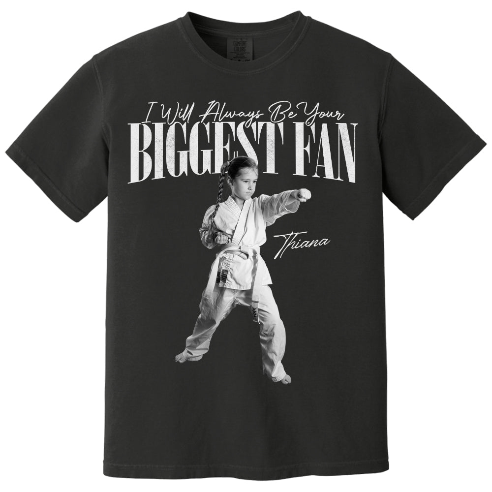 I'll Always Be Your Biggest Fan - Washed Tee Retro Bootleg Shirt For Karate Lovers T1807