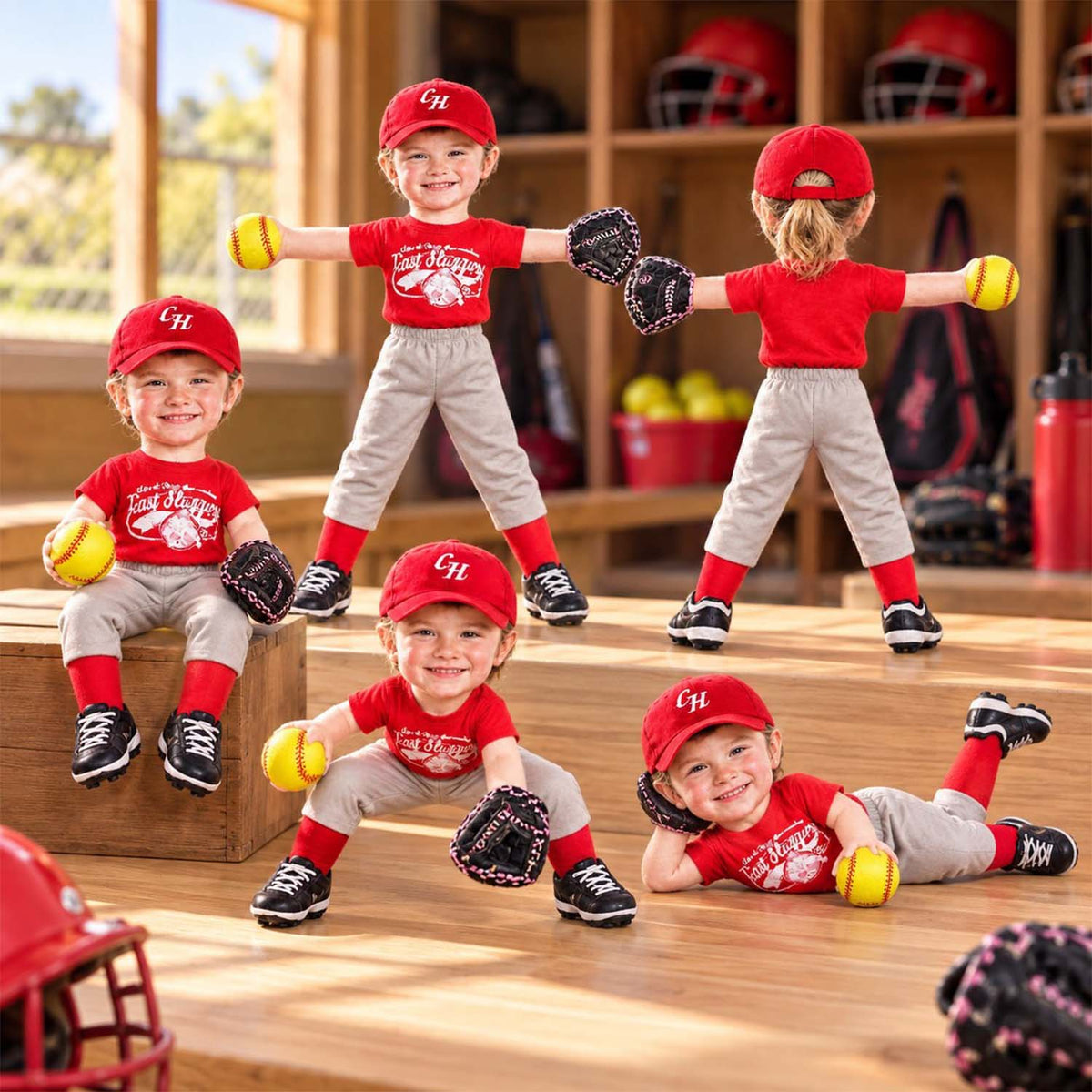 Personalized Softball Squishy Toy Poseable Plush Doll, Funny Gift For Sport Lovers NA04 Pt99 DH09