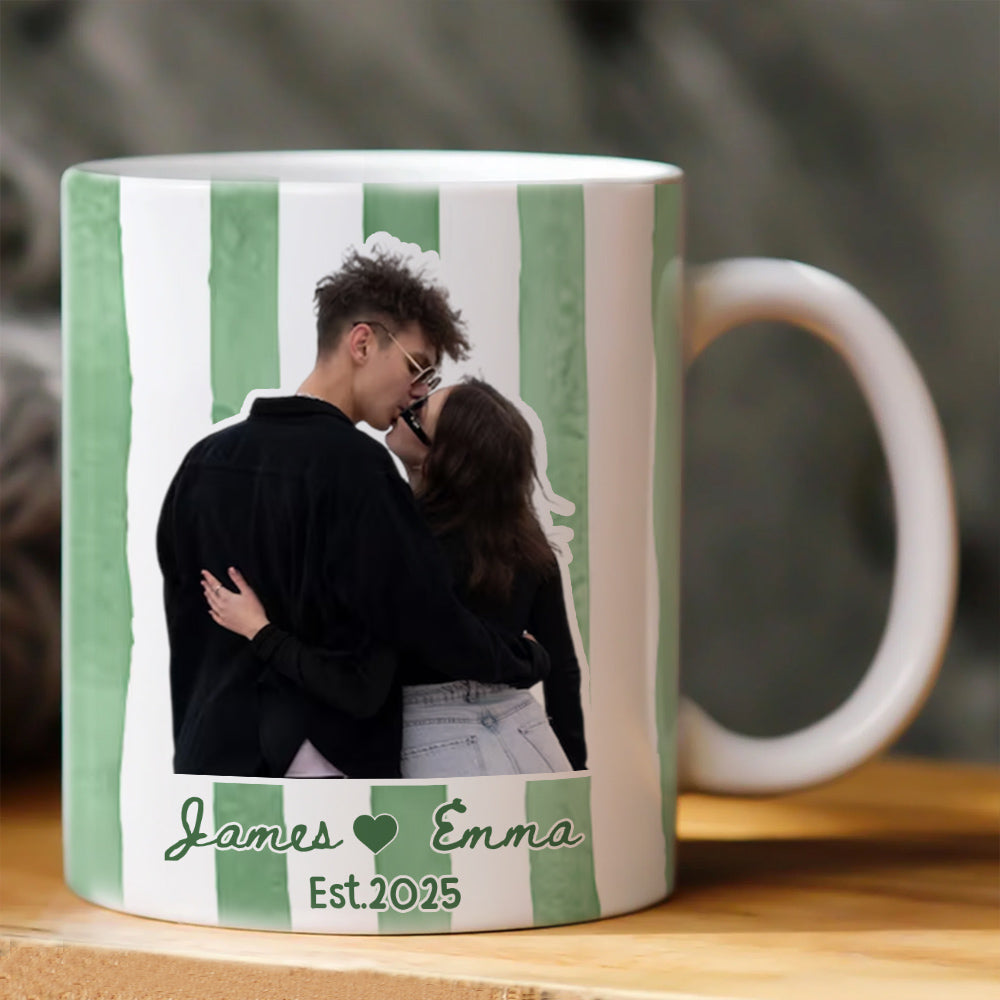 Custom Couple Photo Anniversary Gift Valentine's Day Gift - Personalized Photo Mug Li29