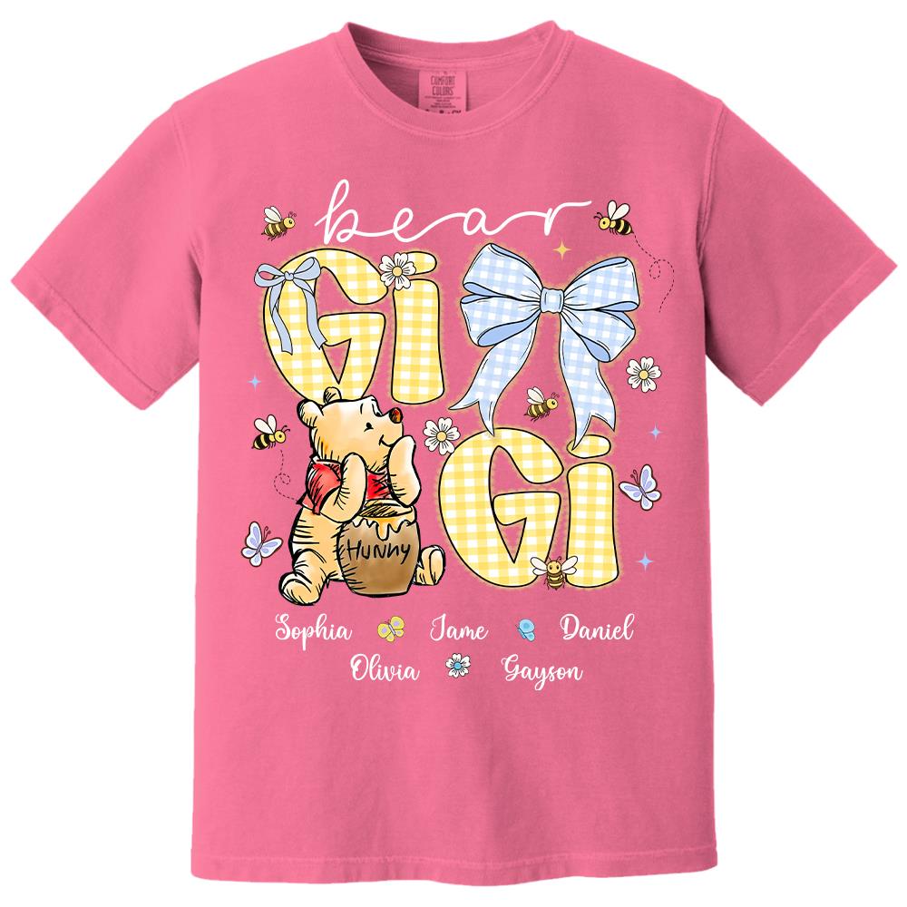 Mama Bear, Personalized Mama Bear Shirt With Bee Kids Name, Best Gift For Mom, Gift For Grandma, Gift For Mother's Day MI209 Hv01