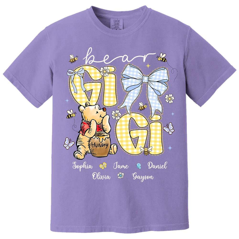 Mama Bear, Personalized Mama Bear Shirt With Bee Kids Name, Best Gift For Mom, Gift For Grandma, Gift For Mother's Day MI209 Hv01