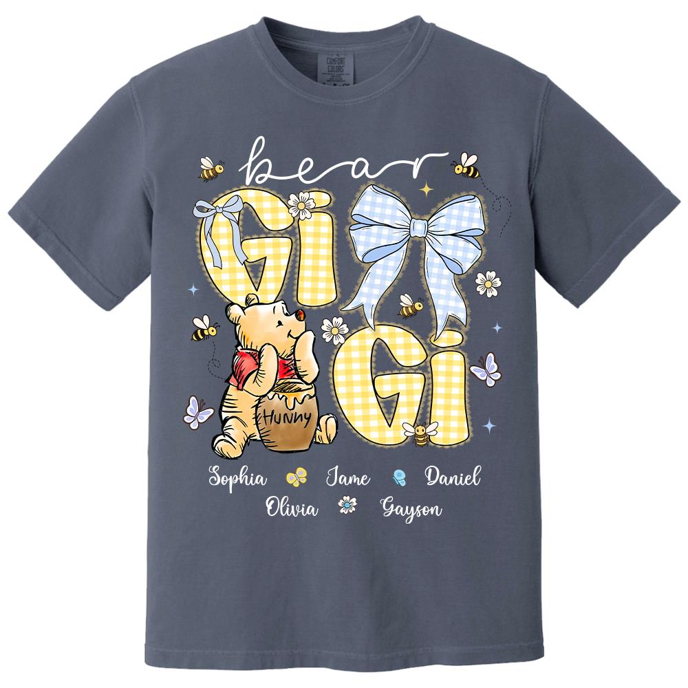 Mama Bear, Personalized Mama Bear Shirt With Bee Kids Name, Best Gift For Mom, Gift For Grandma, Gift For Mother's Day MI209 Hv01