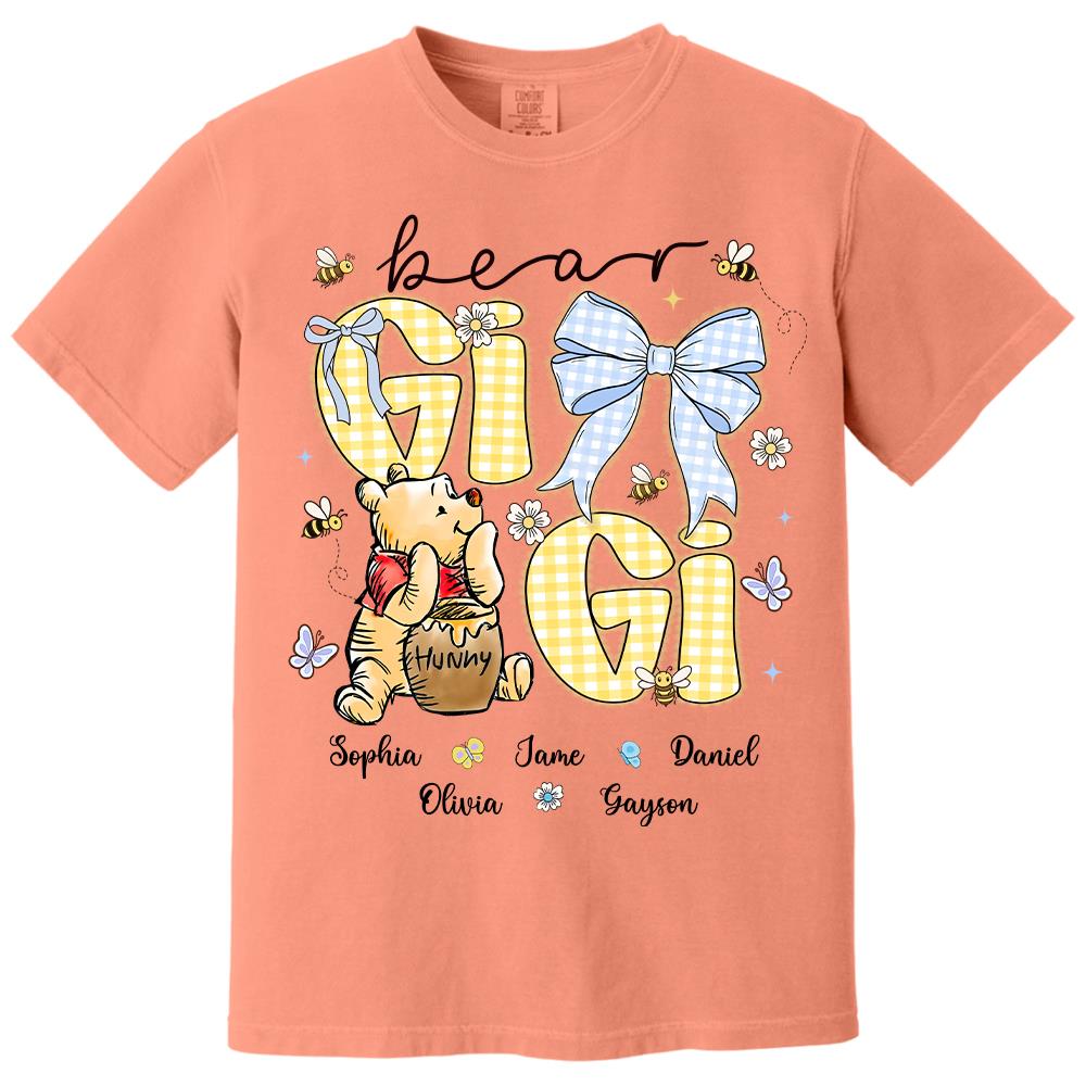 Mama Bear, Personalized Mama Bear Shirt With Bee Kids Name, Best Gift For Mom, Gift For Grandma, Gift For Mother's Day MI209 Hv01