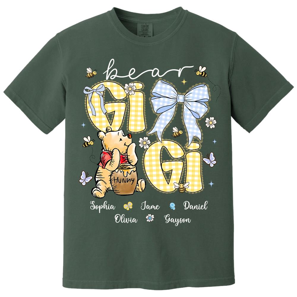 Mama Bear, Personalized Mama Bear Shirt With Bee Kids Name, Best Gift For Mom, Gift For Grandma, Gift For Mother's Day MI209 Hv01