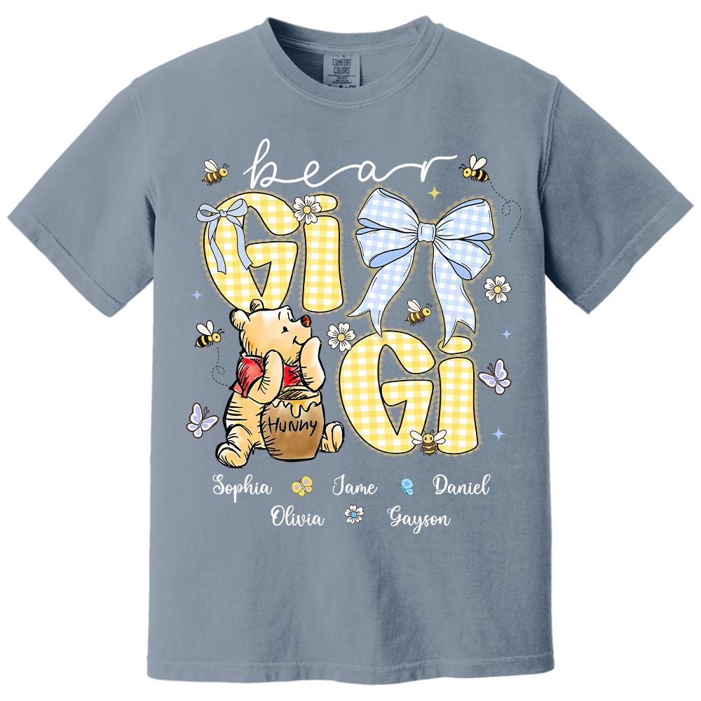 Mama Bear, Personalized Mama Bear Shirt With Bee Kids Name, Best Gift For Mom, Gift For Grandma, Gift For Mother's Day MI209 Hv01