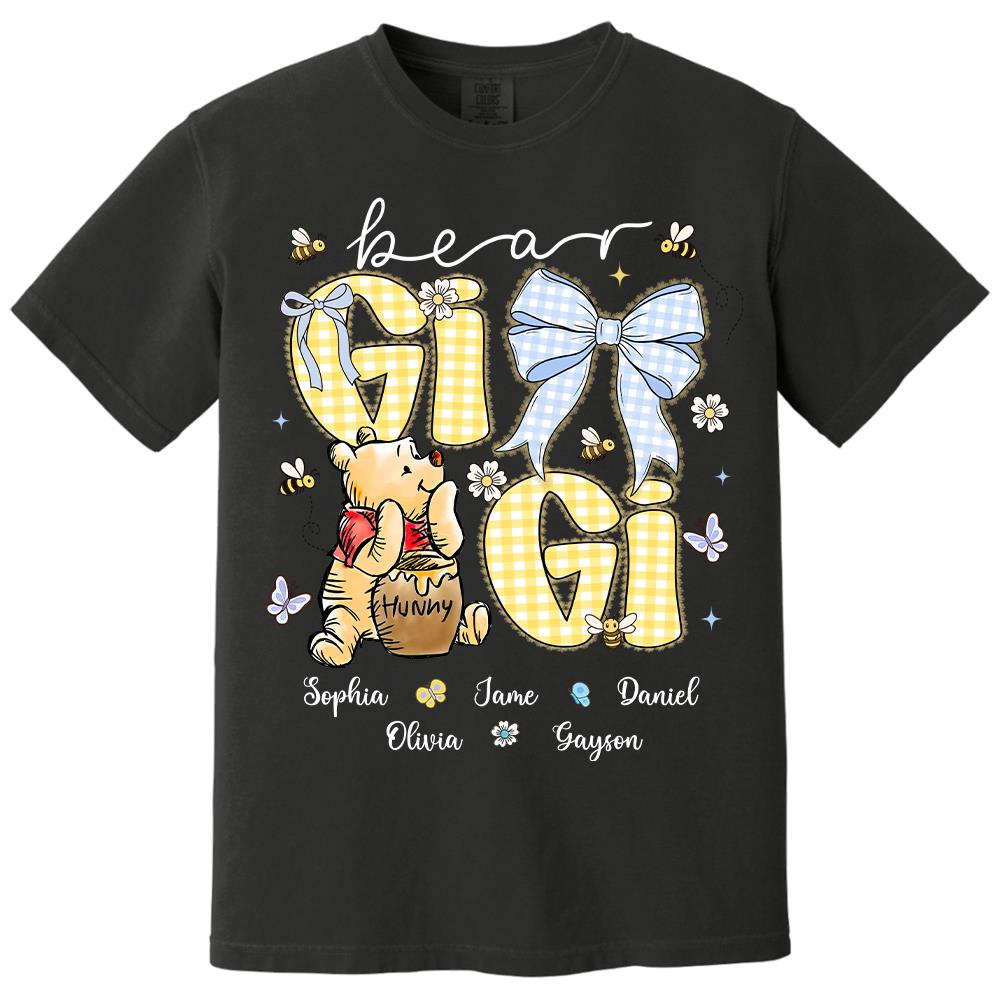 Mama Bear, Personalized Mama Bear Shirt With Bee Kids Name, Best Gift For Mom, Gift For Grandma, Gift For Mother's Day MI209 Hv01