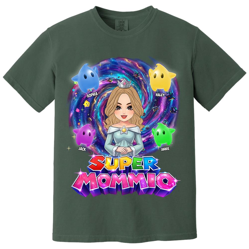 Super Mommio Galaxy Customized Shirt, Gift For Mommy Mama L0411 Hv01