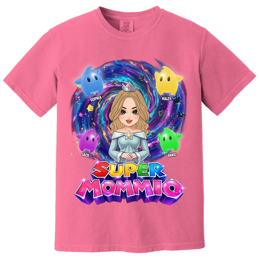 Super Mommio Galaxy Customized Shirt, Gift For Mommy Mama L0411 Hv01