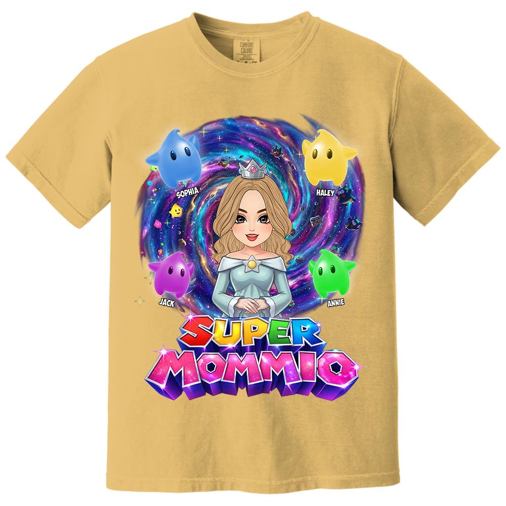 Super Mommio Galaxy Customized Shirt, Gift For Mommy Mama L0411 Hv01