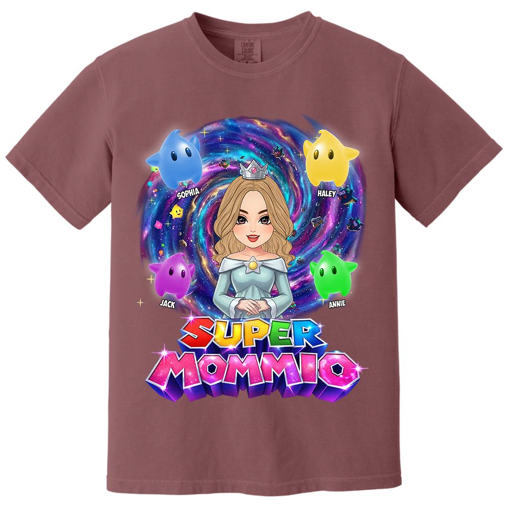 Super Mommio Galaxy Customized Shirt, Gift For Mommy Mama L0411 Hv01