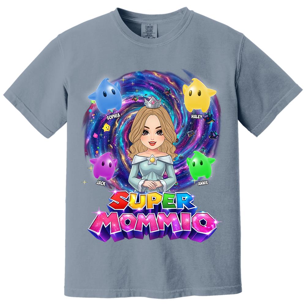 Super Mommio Galaxy Customized Shirt, Gift For Mommy Mama L0411 Hv01
