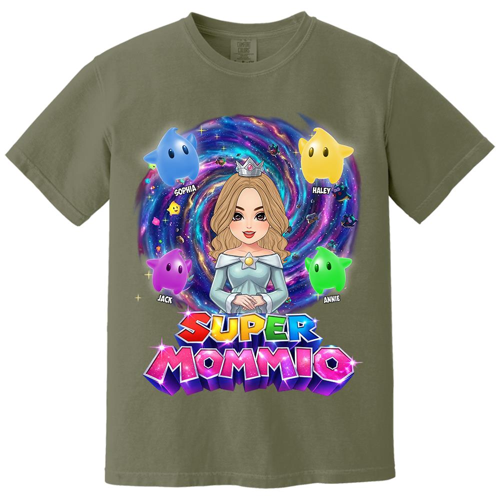 Super Mommio Galaxy Customized Shirt, Gift For Mommy Mama L0411 Hv01