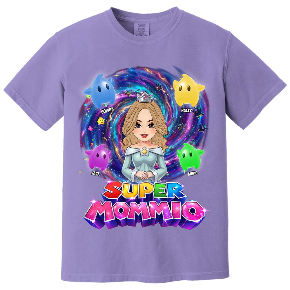 Super Mommio Galaxy Customized Shirt, Gift For Mommy Mama L0411 Hv01