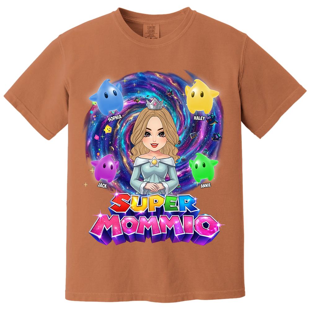 Super Mommio Galaxy Customized Shirt, Gift For Mommy Mama L0411 Hv01