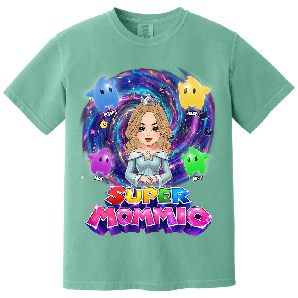 Super Mommio Galaxy Customized Shirt, Gift For Mommy Mama L0411 Hv01