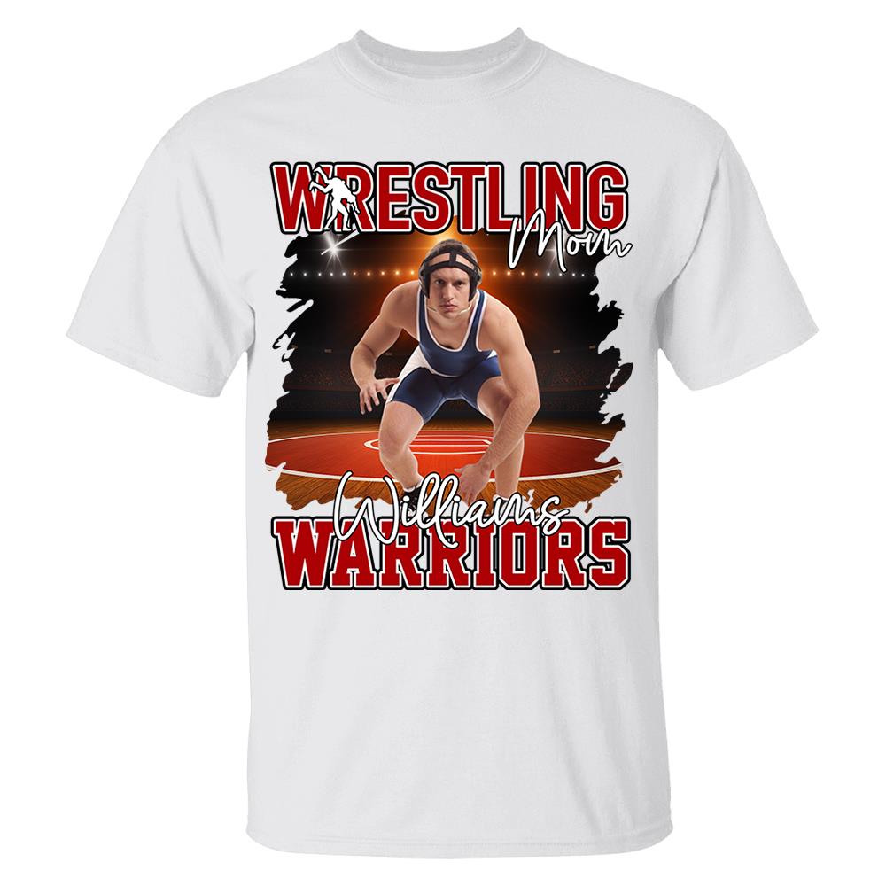 Custom Photo Wrestling Shirt For Wrestling Family Nh00