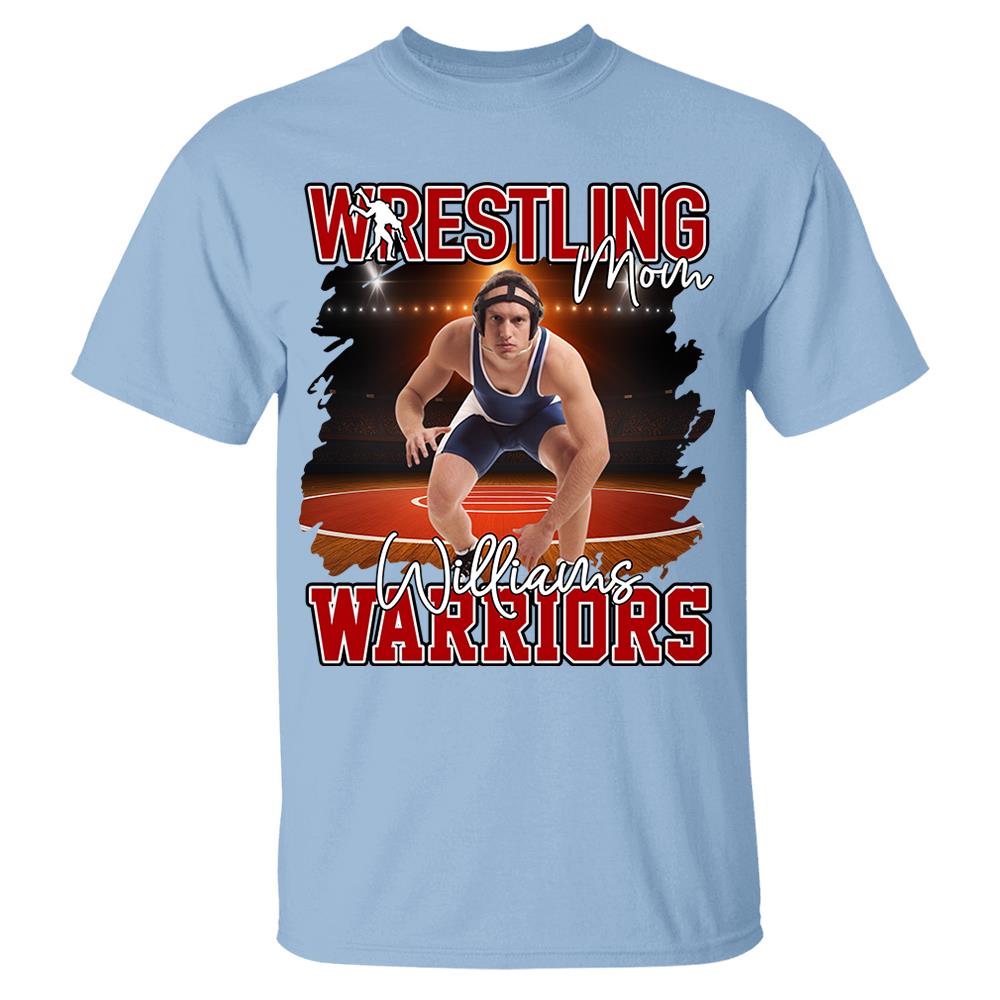 Custom Photo Wrestling Shirt For Wrestling Family Nh00