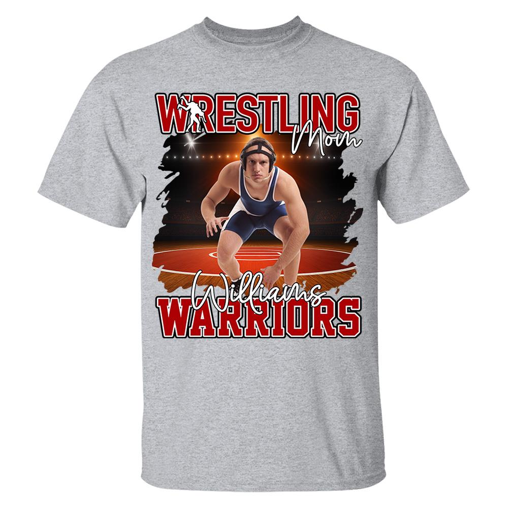 Custom Photo Wrestling Shirt For Wrestling Family Nh00