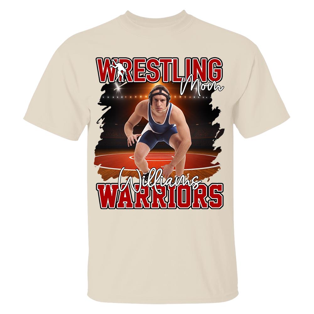 Custom Photo Wrestling Shirt For Wrestling Family Nh00