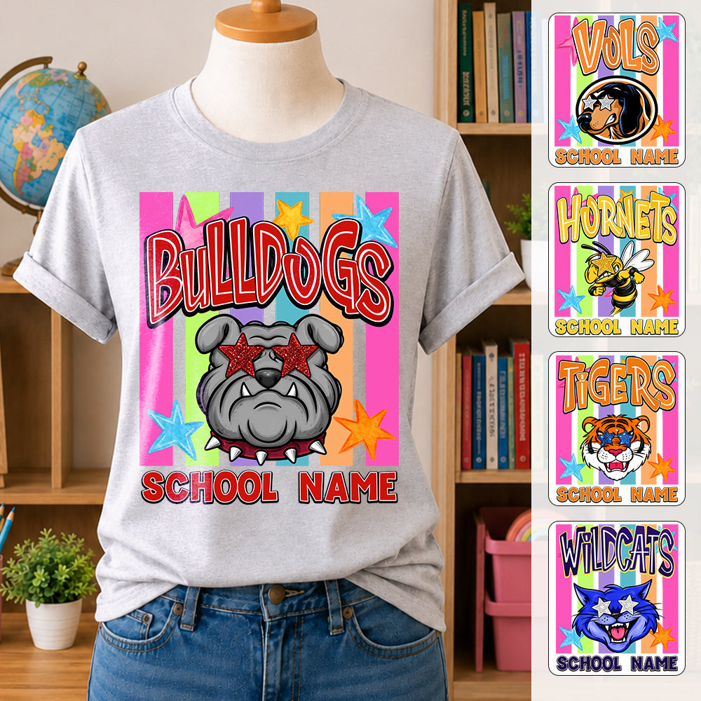 Custom School Mascot Shirt, Mascot School Spirit Tee L0411 TH23
