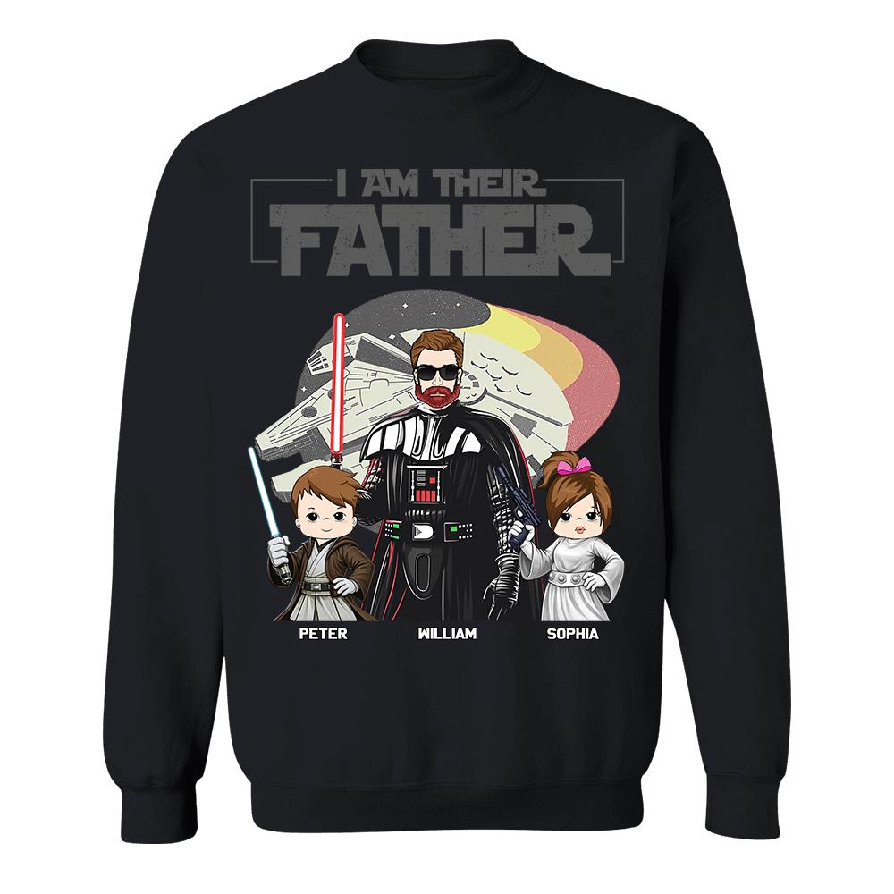 I Am Their Father - Personalized Shirt For Dad - Custom Gift For Father's Day NA04 Hv01