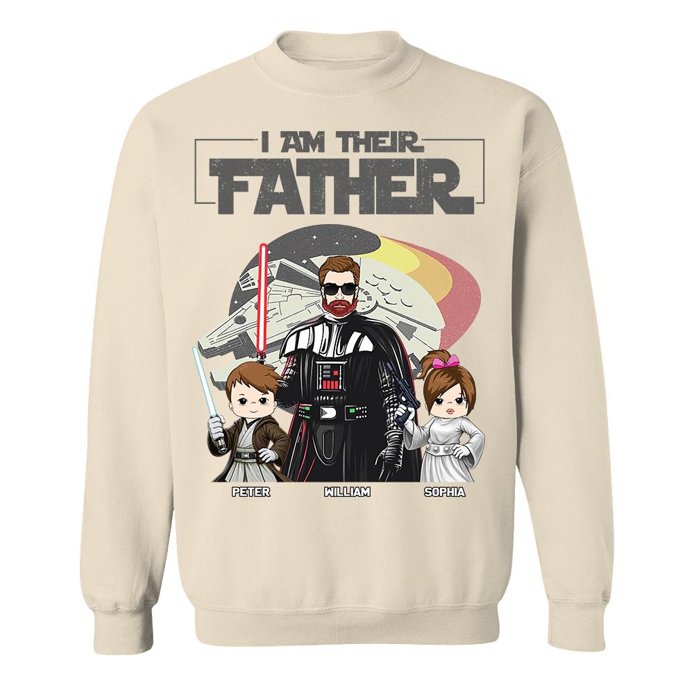 I Am Their Father - Personalized Shirt For Dad - Custom Gift For Father's Day NA04 Hv01