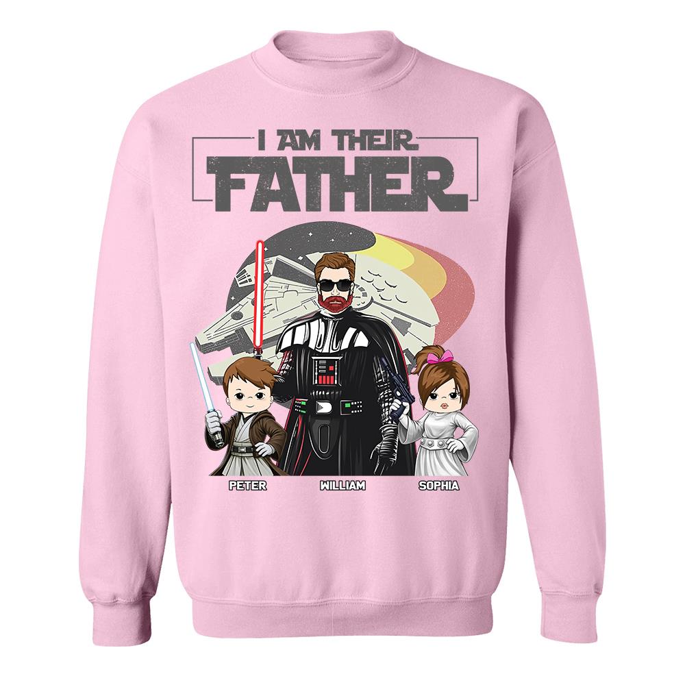 I Am Their Father - Personalized Shirt For Dad - Custom Gift For Father's Day NA04 Hv01