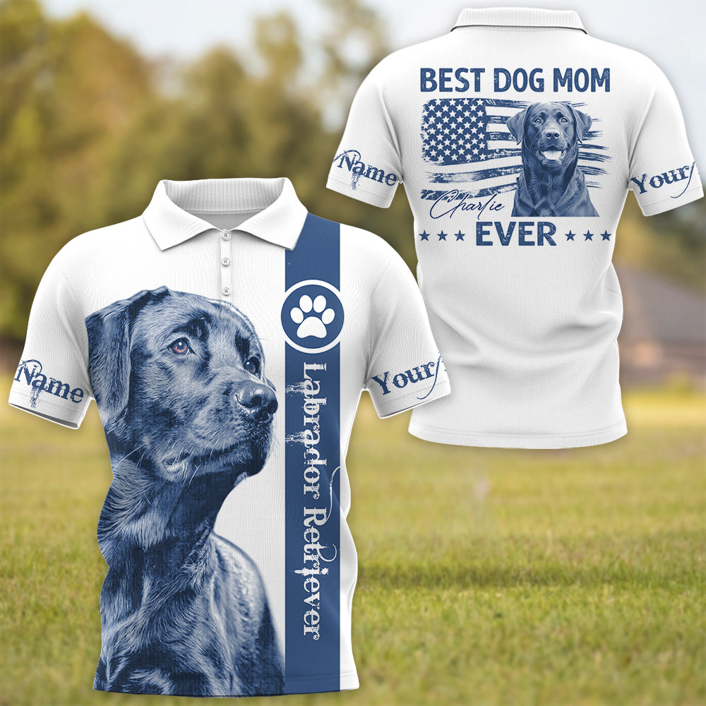 Best Dog Dad Mom Ever - Personalized Shirt - Custom Photo Dog Gift For Dog Lovers T1807