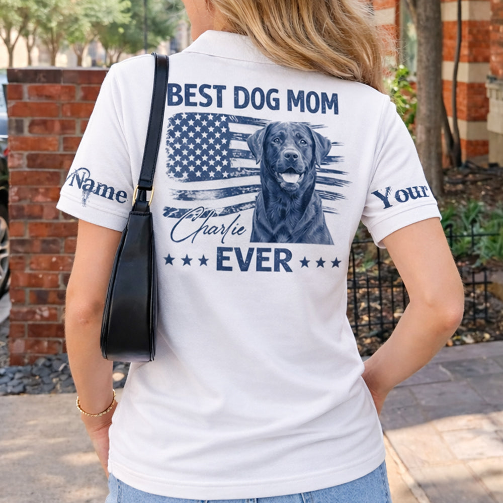 Best Dog Dad Mom Ever - Personalized Shirt - Custom Photo Dog Gift For Dog Lovers T1807