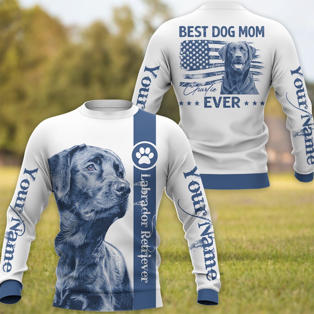 Best Dog Dad Mom Ever - Personalized Shirt - Custom Photo Dog Gift For Dog Lovers T1807