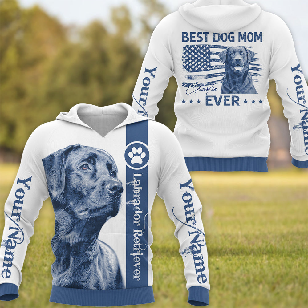 Best Dog Dad Mom Ever - Personalized Shirt - Custom Photo Dog Gift For Dog Lovers T1807