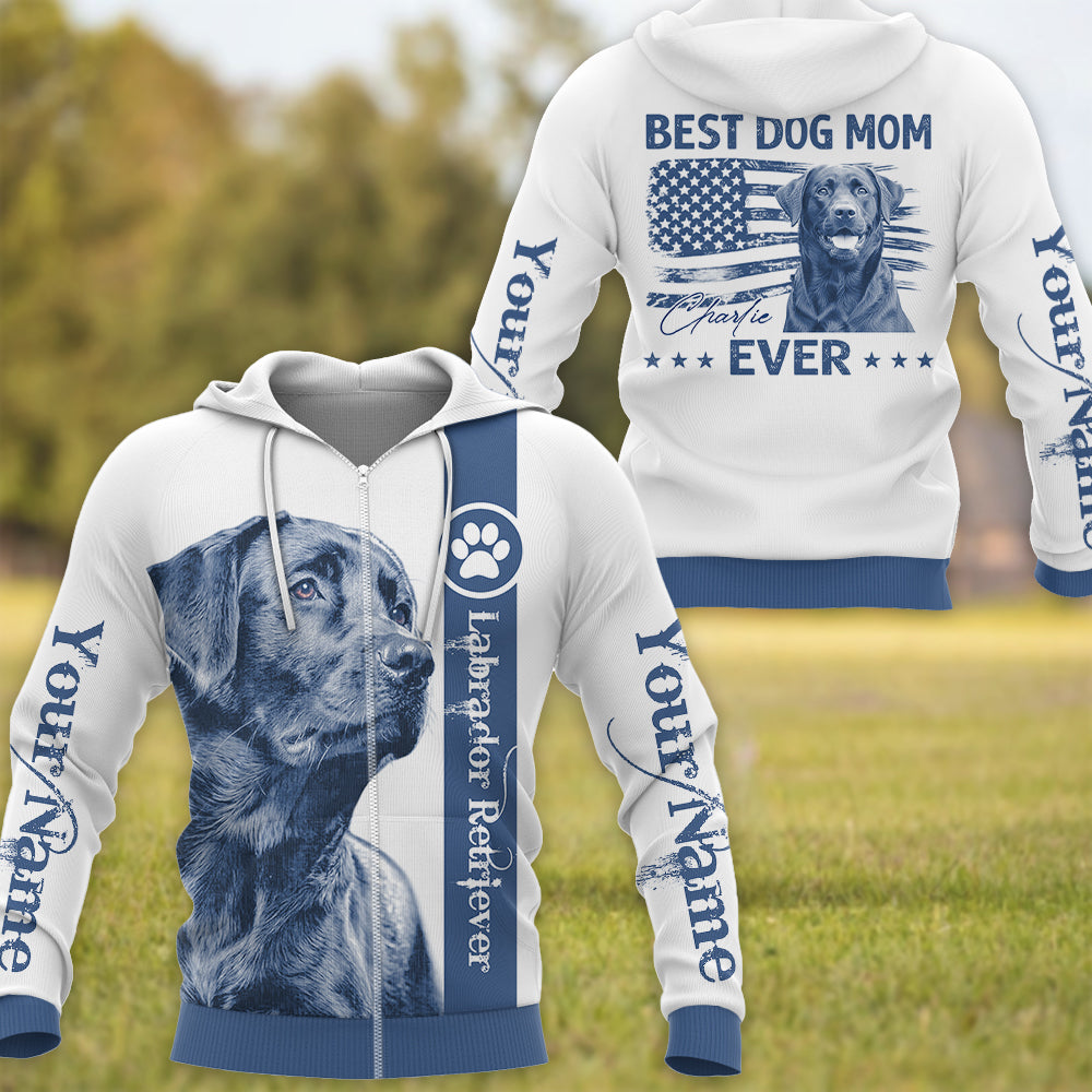 Best Dog Dad Mom Ever - Personalized Shirt - Custom Photo Dog Gift For Dog Lovers T1807