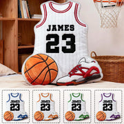 Custom Jersey Ugly Pillow, Personalized Basketball Jersey Pillow with Number Gift For Basketball Player