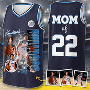 Custom Photo Basketball Player Basketball Jersey- Personalized Team Name School Name Bootleg Jersey A2110 Pt99