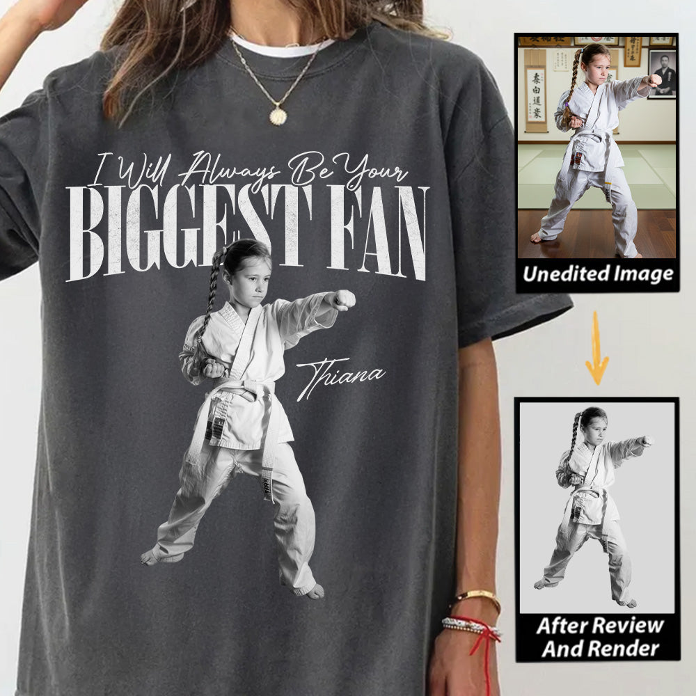 I'll Always Be Your Biggest Fan - Washed Tee Retro Bootleg Shirt For Karate Lovers T1807