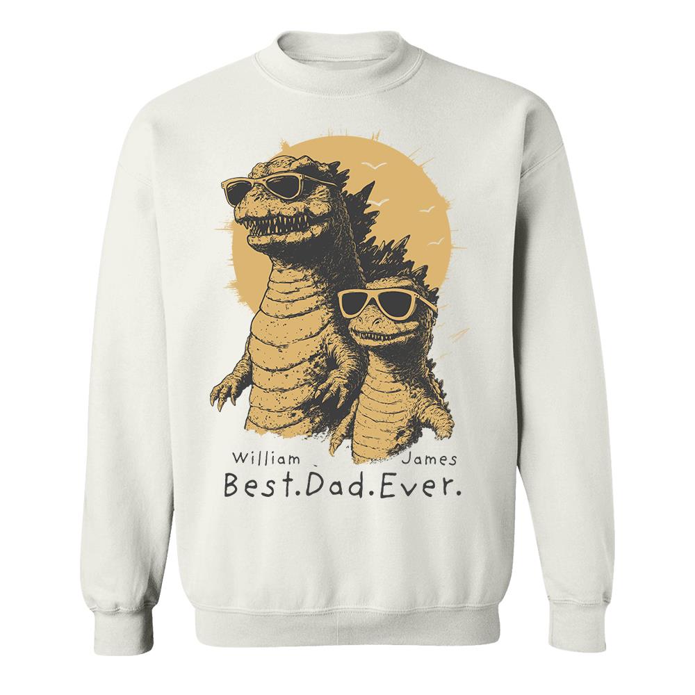 Personalized Best Dad Ever Dadzilla T-Shirt Father Day Gifts for Dad Funny Papa Tshirt Cool Daddy Dinosaur Tee Hv01