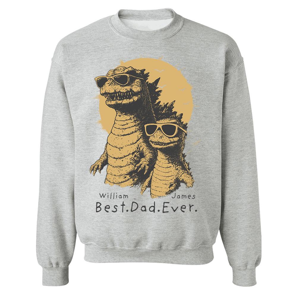 Personalized Best Dad Ever Dadzilla T-Shirt Father Day Gifts for Dad Funny Papa Tshirt Cool Daddy Dinosaur Tee Hv01