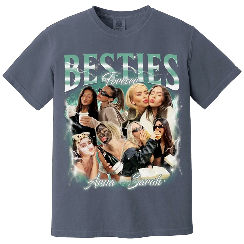 Custom 90s Vintage Besties BFFs Bootleg Shirt, Custom Bootleg Shirt, Best Friend Birthday Bachelorette, Best Friend Gift Ideas BFF Besties