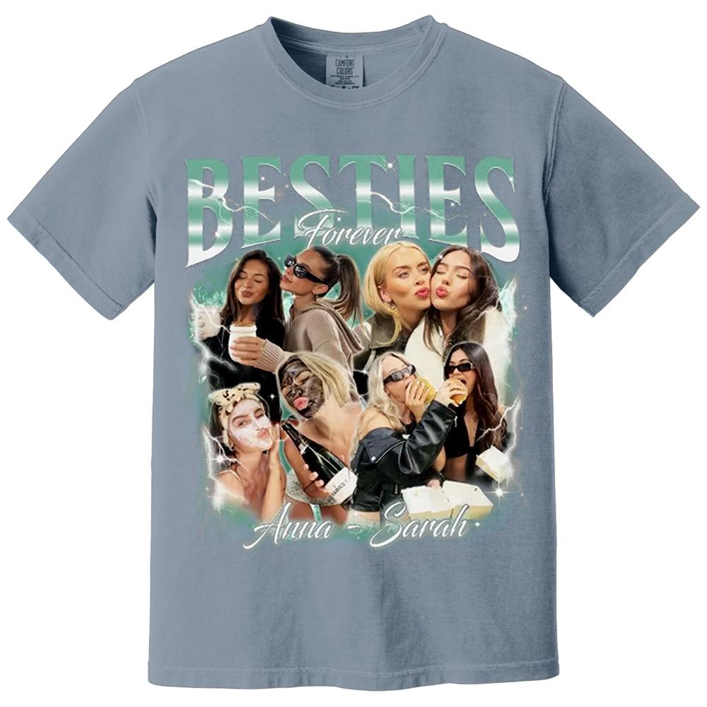 Custom 90s Vintage Besties BFFs Bootleg Shirt, Custom Bootleg Shirt, Best Friend Birthday Bachelorette, Best Friend Gift Ideas BFF Besties