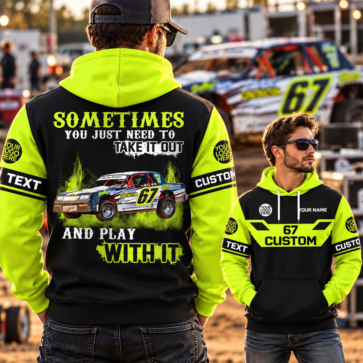Take It Out & Play - Personalized Dirt Track Racing Photo All Over Print Shirts - Gift For Racing Fans A2110 Pt99 KL07