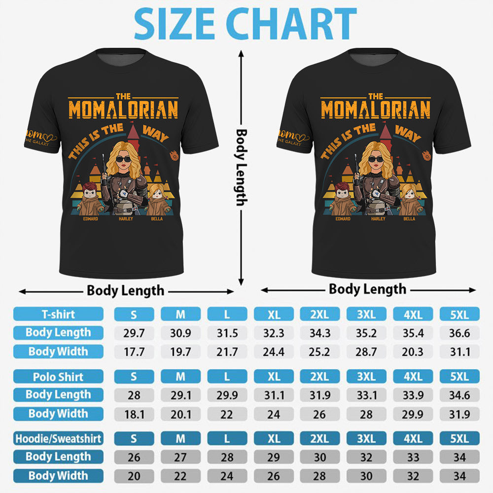 The Momalorian This Is The Way - Personalized Shirt For Mom T1807 Li29